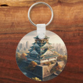 Burg Osaka Burg Japan Landschaft Schlüsselanhänger (Vorderseite)