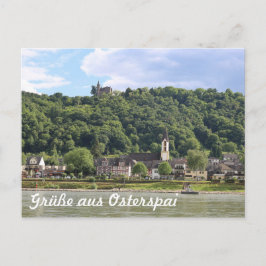 Burg Osterspai am Rhein Postkarte