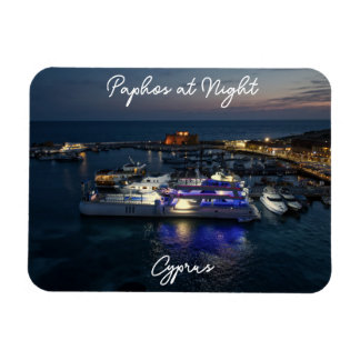 Burg Paphos und Blick auf den Hafen Magnet