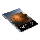 Burg Paphos und Denkmäler bei Sonnenuntergang Notizblock (Rechte Seite)