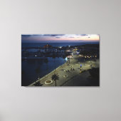 Burg Paphos und Hafen am Abend Leinwanddruck (Vorderseite)