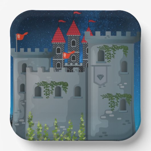 Burg Pappteller (Vorderseite)