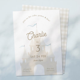 Burg Party Einladung Prinzessin Prince