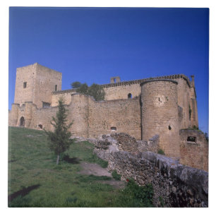Burg Pedraza, Kastilien und León, Spanien Fliese