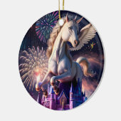 Burg Pegasus Keramik Ornament (Links)