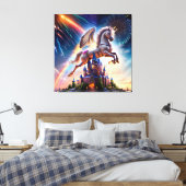 Burg Pegasus Leinwanddruck (Insitu (Schlafzimmer))