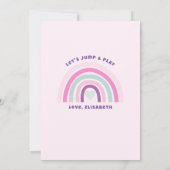 Burg Pink Bounce Einladung (Rückseite)