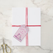 Burg Pink Bounce Geschenkanhänger (Mit Garn)