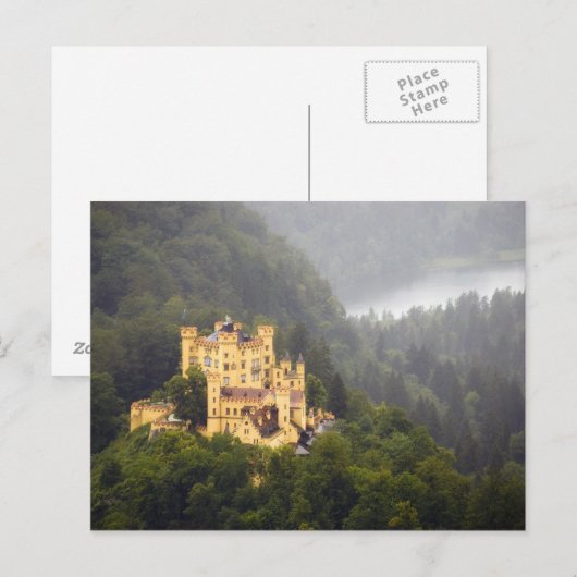 Burg Postkarte (Vorne/Hinten)