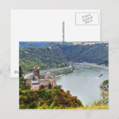 Burg Postkarte (Vorne/Hinten)