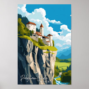 Burg Predjama Slowenischer Jahrgang Poster