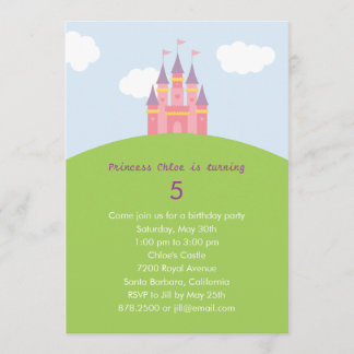 Burg Princess Einladung