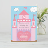 Burg Princess Einladung (Stehend Vorderseite)