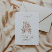 Burg Princess Einladung Girls Einladung