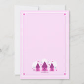 Burg Princess Foto Geburtstagsparty  Einladung (Rückseite)