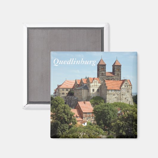 Burg Quedlinburg Magnet (Vorderseite/Rückseite)