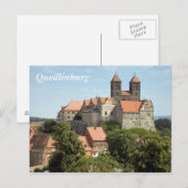 Burg Quedlinburg Postkarte (Vorne/Hinten)