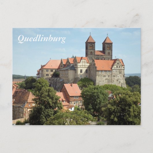 Burg Quedlinburg Postkarte (Vorderseite)