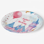 Burg Rosa Princess Pappteller (Schrägansicht)