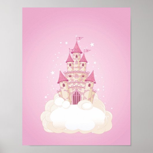 Burg Rosa Princess Poster (Vorne)