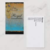 Burg Royal Scrolls Business Cards Visitenkarte (Vorne/Hinten)