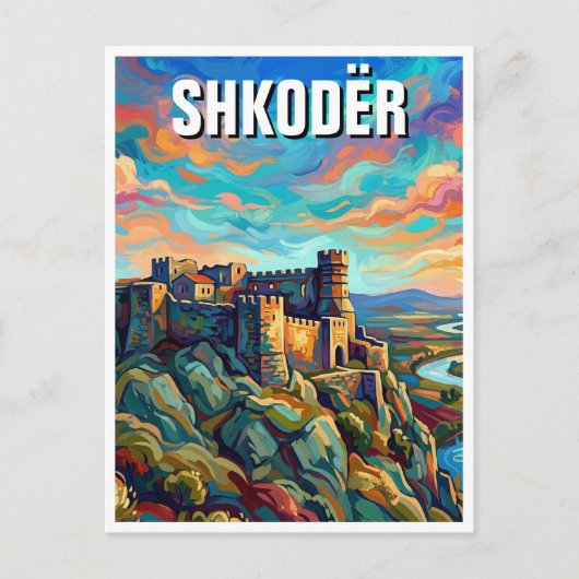 Burg Rozafa Postkarte (Vorderseite)