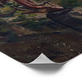 Burg Saint-Cloud Ruins Treppen Poster (Ecke)