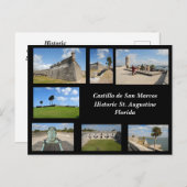 Burg San Marcos Feiertagspostkarte (Vorne/Hinten)