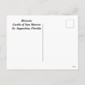 Burg San Marcos Feiertagspostkarte (Rückseite)