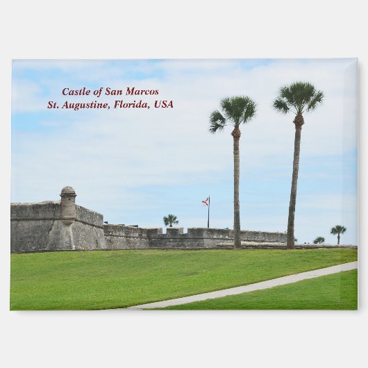 Burg San Marcos St. Augustine, Florida Magnet (Vorderseite)
