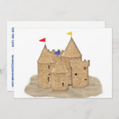 Burg Sand Einladung (Vorne/Hinten)