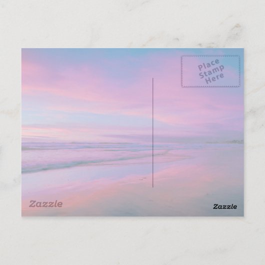 Burg Sand Liebe Postkarte (Rückseite)