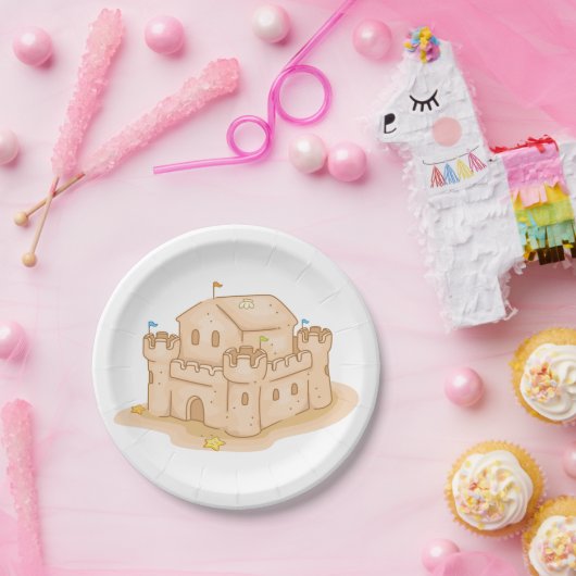 Burg Sand Pappteller (Party)