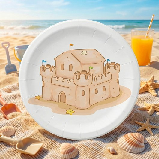 Burg Sand Pappteller