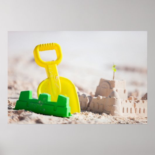Burg Sand Poster (Vorne)
