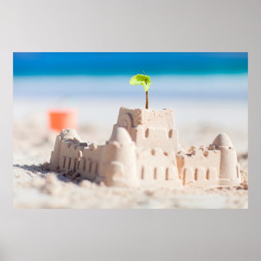 Burg Sand Poster (Vorne)