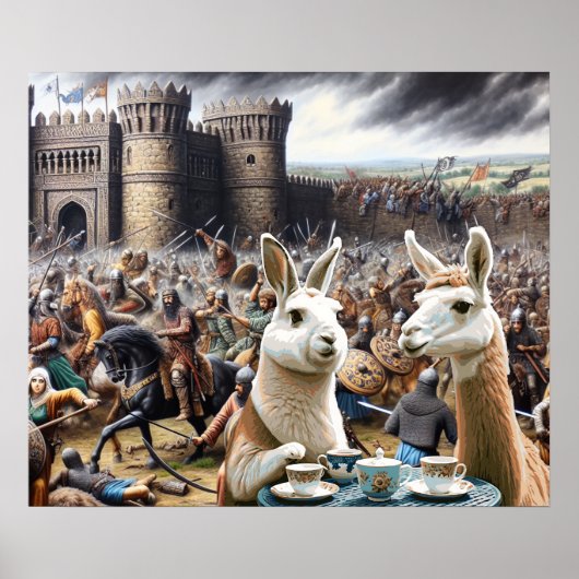 Burg Siege Tea Party Poster (Vorne)