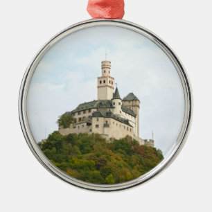 Burg Silbernes Ornament