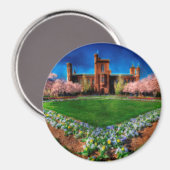 Burg Smithsonian Garden Kirchenblüten Magnet (Vorderseite/Rückseite)