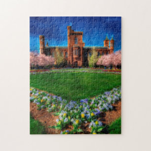 Burg Smithsonian Garden Kirchenblüten Puzzle
