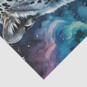 Burg Snow Leopard Seidenpapier (Detail)