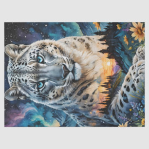 Burg Snow Leopard Seidenpapier