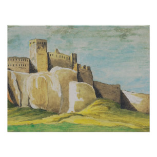 Burg Spis in der Ostslowakei Poster