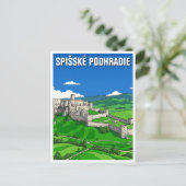 Burg Spiš Postkarte (Stehend Vorderseite)