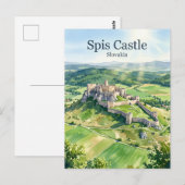Burg Spis Slowakei Postkarte (Vorne/Hinten)