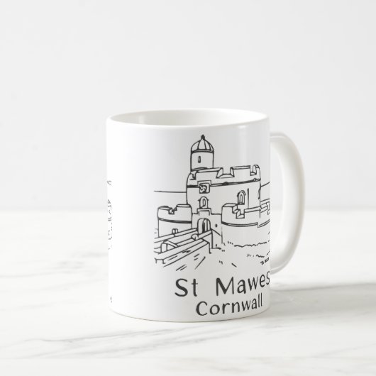 Burg St Mawes Tasse (VorderseiteRechts)