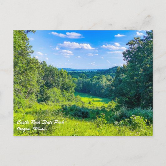 Burg Staat Park/Garten: Postkarte (Vorderseite)