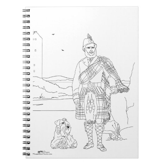 Burg Stalker, Argyll Schottland Notizblock (Vorderseite)