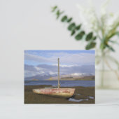 Burg Stalker mit dem Fischerboot in Postkarte (Stehend Vorderseite)