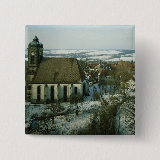 Burg Stolpen, errichtet in c.1100 Button (Vorderseite)